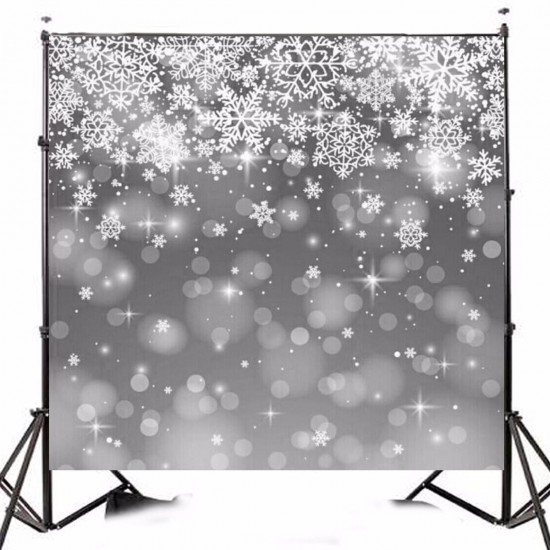 10x10FT Vinyl Winter Snow Flower Photography Backdrop Background Studio Prop