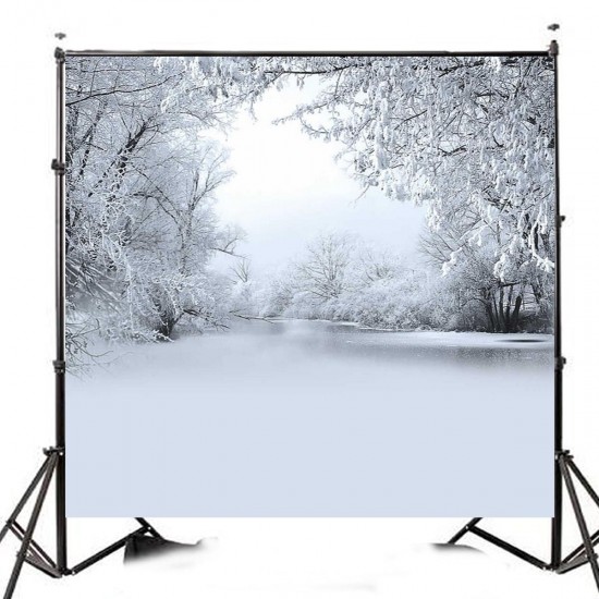 10x10FT Winter Ice Snow Tree Photography Vinyl Background Studio Backdrop