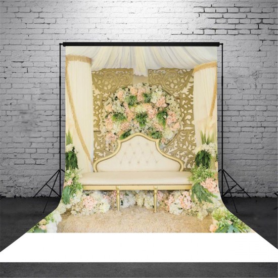 120x80CM Romantic Flower Wall Photography Backdrop Cloth Wedding Party Photo Background Decoration