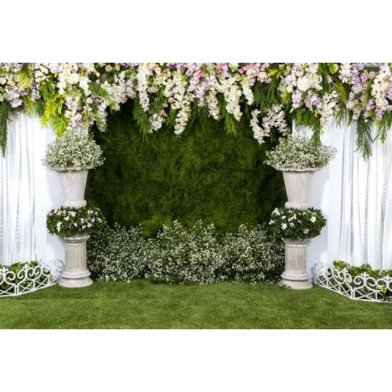 1.2x0.8m Romantic Wedding Photography Backdrop Flowers Wall Party Photo Background Cloth Decoration Props