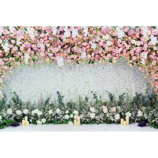 1.2x0.8m Romantic Wedding Photography Backdrop Flowers Wall Party Photo Background Cloth Decoration Props