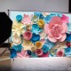 150cm x 90cm Colorful Paper Flower Photography Backgrounds Child Vinyl Photo Backdrops