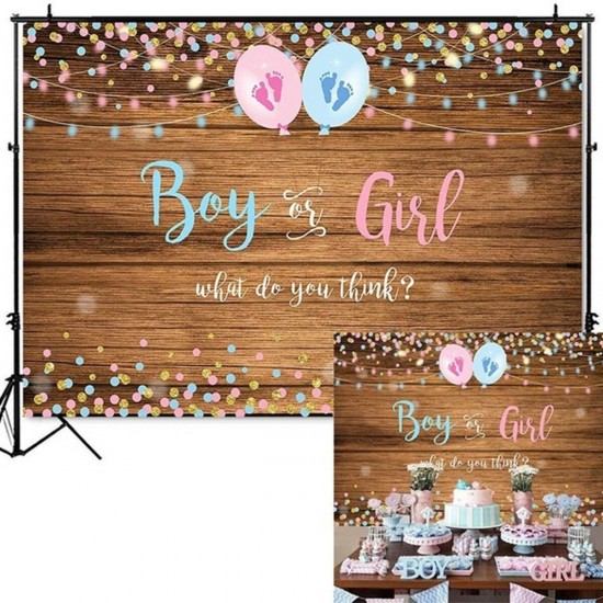 150x100CM 210x150CM 250x180CM Spray Painted Vinyl Boy Girl Gender Reveal Photography Backdrop Party Background Decoration 150x100CM 210x150CM 250x180CM Spray Painted Vinyl Boy Girl Gender Reveal Photography Backdrop Party Background Decoration