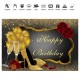 150x100CM 220x150CM 250x180CM Spray Painted Vinyl Gold Balloon Glass Rose Photography Backdrop Background Cloth