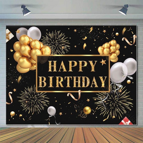 150x100CM 220x150CM 250x180CM Spray Painted Vinyl Golden Balloons Stars Photography Backdrop Background Birthday Party Decoration 150x100CM 220x150CM 250x180CM Spray Painted Vinyl Golden Balloons Stars Photography Backdrop Background Birthday Party Decoration