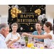 150x100CM 220x150CM 250x180CM Spray Painted Vinyl Golden Balloons Stars Photography Backdrop Background Birthday Party Decoration