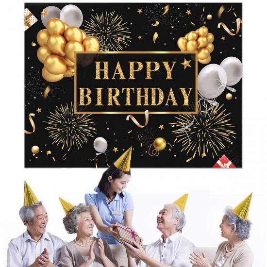 150x100CM 220x150CM 250x180CM Spray Painted Vinyl Golden Balloons Stars Photography Backdrop Background Birthday Party Decoration 150x100CM 220x150CM 250x180CM Spray Painted Vinyl Golden Balloons Stars Photography Backdrop Background Birthday Party Decoration