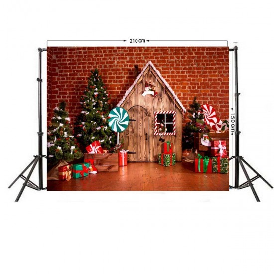 1.5X2.1CM Christmas Photography Background Backdrop Fabric Screen Studio Shooting Wall Cloth