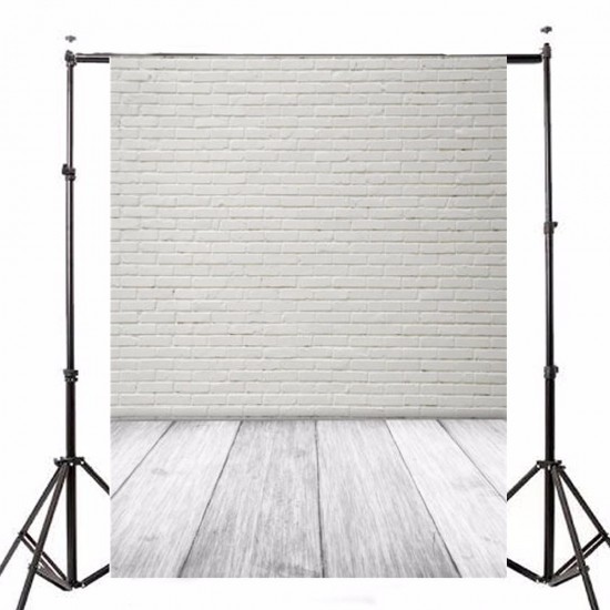 1.5X2.1m Photography Vinyl Background White Brick Wall Studio Backdrop