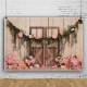 1.5x0.9m 2.1x1.5m 2.7x1.8m Flower Wooden Door Newborn Baby Party Photography Background Studio Photo Background Props