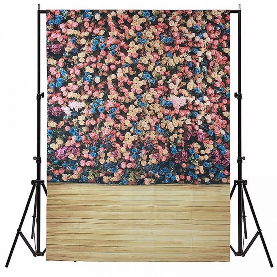 1.5x2.1m 5x7FT Beautiful Flower Wall Studio Vinyl Photography Backdrop Background 1.5x2.1m 5x7FT Beautiful Flower Wall Studio Vinyl Photography Backdrop Background