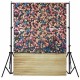 1.5x2.1m 5x7FT Beautiful Flower Wall Studio Vinyl Photography Backdrop Background 1.5x2.1m 5x7FT Beautiful Flower Wall Studio Vinyl Photography Backdrop Background