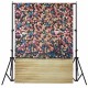 1.5x2.1m 5x7FT Beautiful Flower Wall Studio Vinyl Photography Backdrop Background