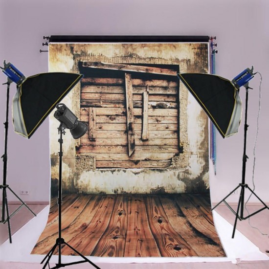 1.5x2.1m 5x7ft Old House Wood Floor Vinyl Studio Photography Photo Backdrop Background