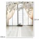 1.5x2.1m Photographic Vinyl Background White Flower Window Plank