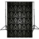 1.5x2.1m Photography Retro Damask Cloth Studio Props Background Vinyl Black