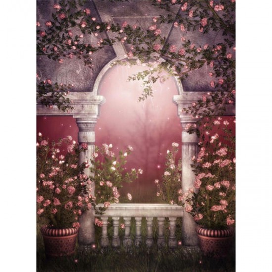 1.5x2.1m Photography Vinyl Background Garden Pots Romantic Wedding Props