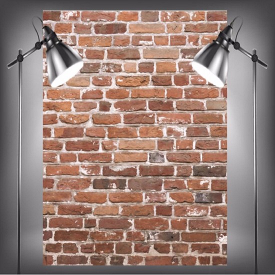 1.5x2.1m Photography Vinyl Background Worn Red Brick Wall Studio Backdrop 1.5x2.1m Photography Vinyl Background Worn Red Brick Wall Studio Backdrop