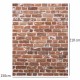 1.5x2.1m Photography Vinyl Background Worn Red Brick Wall Studio Backdrop