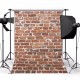 1.5x2.1m Photography Vinyl Background Worn Red Brick Wall Studio Backdrop