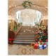 1.5x2.1m Vinyl Background Christmas Tree European Palace Stairs Studio Backdrop 1.5x2.1m Vinyl Background Christmas Tree European Palace Stairs Studio Backdrop
