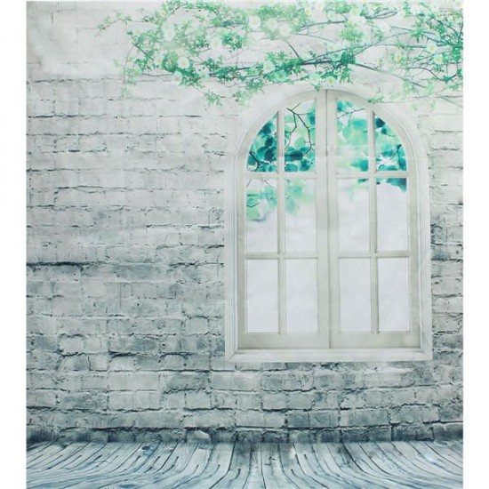 1.5x2m Brick Wall Window Floor Studio Silk Photography Backdrop Photo Background Studio Props 1.5x2m Brick Wall Window Floor Studio Silk Photography Backdrop Photo Background Studio Props