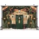 1x1.5m 1.2x1.5m 1.8x2.5m Christmas Tree House Photography Backdrop Cloth Photo Studio Backdrop Decoration Props