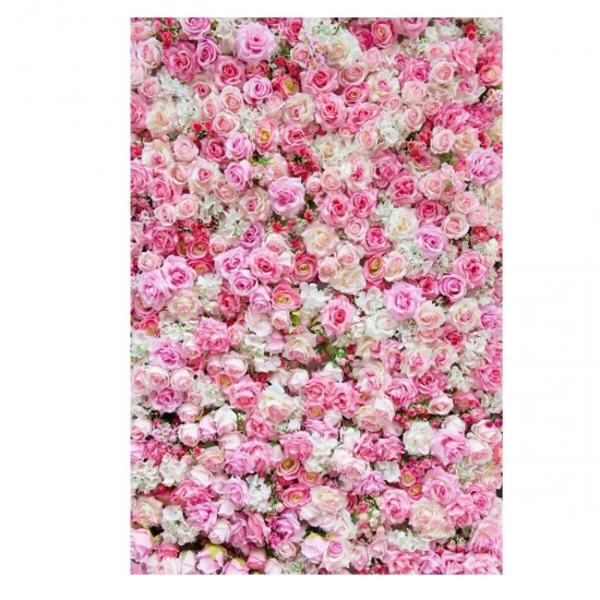 1x1.5m 1.5x2.1m 1.8x2.7m Rose Floral Vinyl Photography Background Wedding Birthday Decor Photo Backdrop