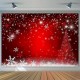 1x1.5m 1.5x2.2m 1.8x2.5m Christmas Red Photography Backdrop Winter Snowflake Background Cloth for Photo Studio Backdrops Decoration