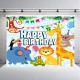 1x1.5m 1.5x2.2m 1.8x2.5m PVC Animal & Happy Birthday Photography Background Cloth Photo Backdrop