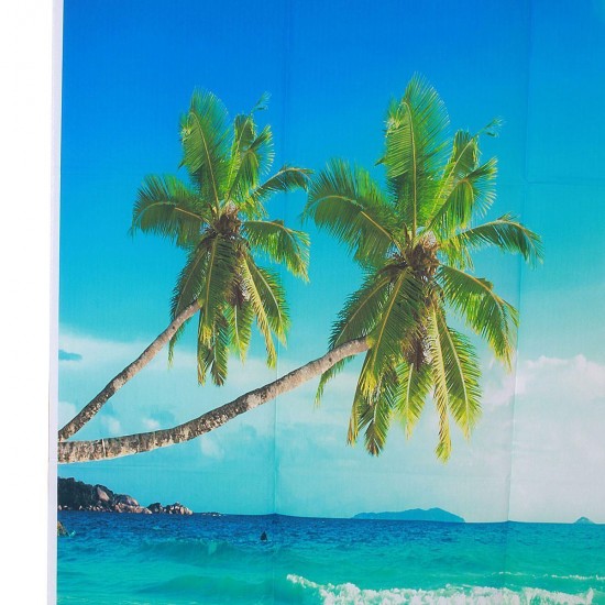 1x1.5m 3x5ft Coast Coconut Tree Vinyl Studio Photography Photo Backdrop Background