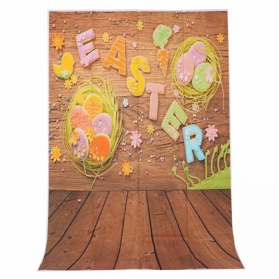 1x1.5m 3x5ft Easter Egg Wall Wooden Floor Vinyl Studio Photography Backdrop Background 1x1.5m 3x5ft Easter Egg Wall Wooden Floor Vinyl Studio Photography Backdrop Background