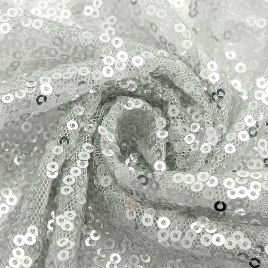 2 Panels 2FTX7FT Silver Shimmer Sequins Fabric Wedding Photography Backdrop 2 Panels 2FTX7FT Silver Shimmer Sequins Fabric Wedding Photography Backdrop