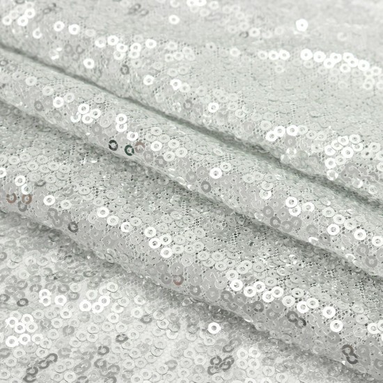 2 Panels 2FTX7FT Silver Shimmer Sequins Fabric Wedding Photography Backdrop 2 Panels 2FTX7FT Silver Shimmer Sequins Fabric Wedding Photography Backdrop