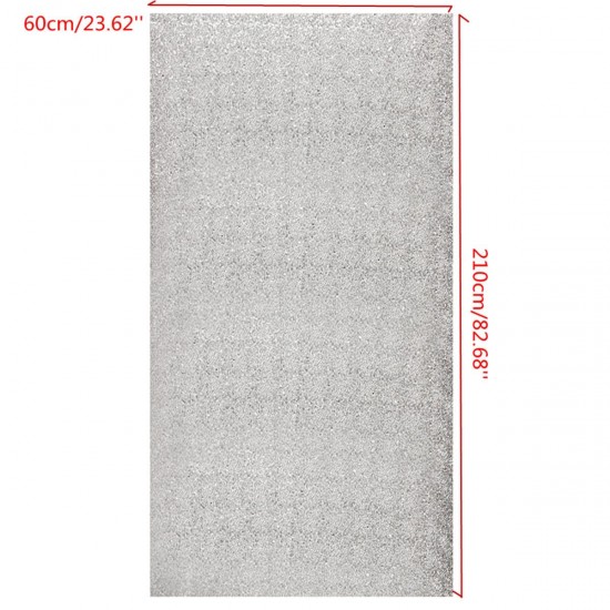 2 Panels 2FTX7FT Silver Shimmer Sequins Fabric Wedding Photography Backdrop 2 Panels 2FTX7FT Silver Shimmer Sequins Fabric Wedding Photography Backdrop