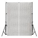 2 Panels 2FTX7FT Silver Shimmer Sequins Fabric Wedding Photography Backdrop