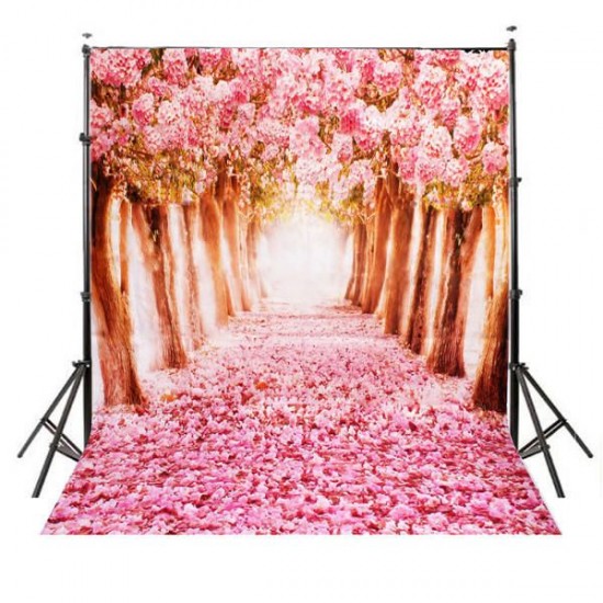 2 x 1.5m Beautiful Flower Street Studio Vinyl Photography Backdrop Photo Background