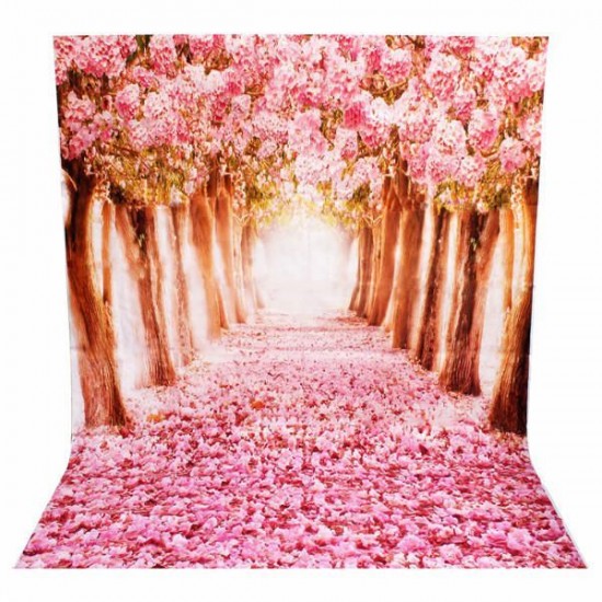 2 x 1.5m Beautiful Flower Street Studio Vinyl Photography Backdrop Photo Background