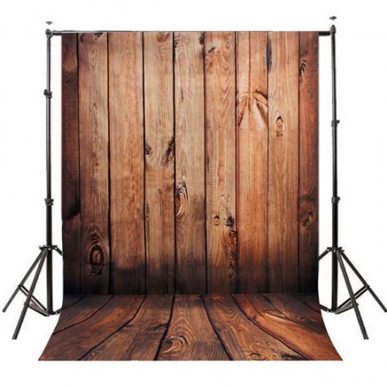 2.1 x 1.5m Wood Wall Floor Theme Scene Vinyl Studio Photography Backdrop Photo Background