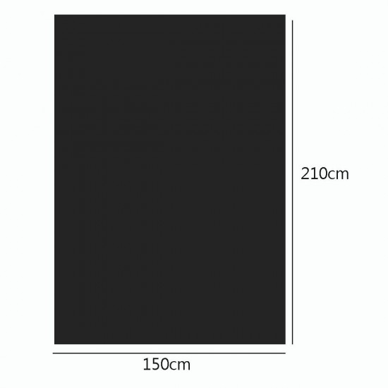 2.1x1.5m 5x7ft Plain Black Thin Vinyl Studio Backdrop Photography Prop Photo Background