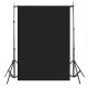 2.1x1.5m 5x7ft Plain Black Thin Vinyl Studio Backdrop Photography Prop Photo Background