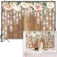 2.1x1.5m Durable Fabric Wooden Wall Party Backdrop Wedding Photography Background 2.1x1.5m Durable Fabric Wooden Wall Party Backdrop Wedding Photography Background