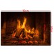 2x1ft 3x2ft E21008 Ethylene Propylene Hearth Flame Wood Block Decor Photography Backdrop Background Party Wallpaper