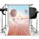 3 x 5ft Colorful Sky Balloon Wood Floor Studio Photography Backdrops Background