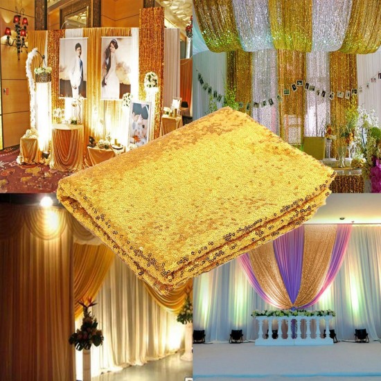 3X5FT Gold Sequin Photo Backdrop Wedding Photo Booth Photography Background