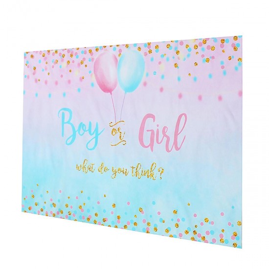 3x5FT 5x7FT 6x8FT Vinyl Boy or Girl Reveal Photography Backdrop Background Studio Prop