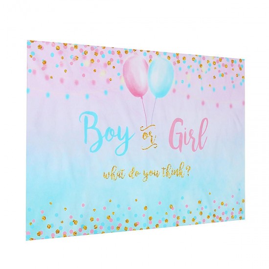 3x5FT 5x7FT 6x8FT Vinyl Boy or Girl Reveal Photography Backdrop Background Studio Prop