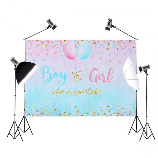 3x5FT 5x7FT 6x8FT Vinyl Boy or Girl Reveal Photography Backdrop Background Studio Prop