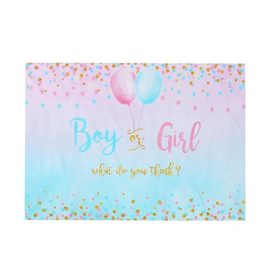 3x5FT 5x7FT 6x8FT Vinyl Boy or Girl Reveal Photography Backdrop Background Studio Prop