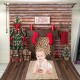 3x5FT 5x7FT 6x8FT Wooden Wall Floor Merry Christmas Tree Photography Backdrop Background Studio Prop